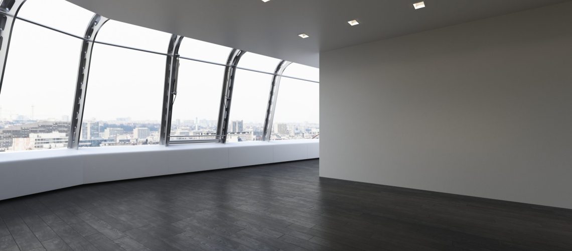 Empty unfurnished room in modern apartment